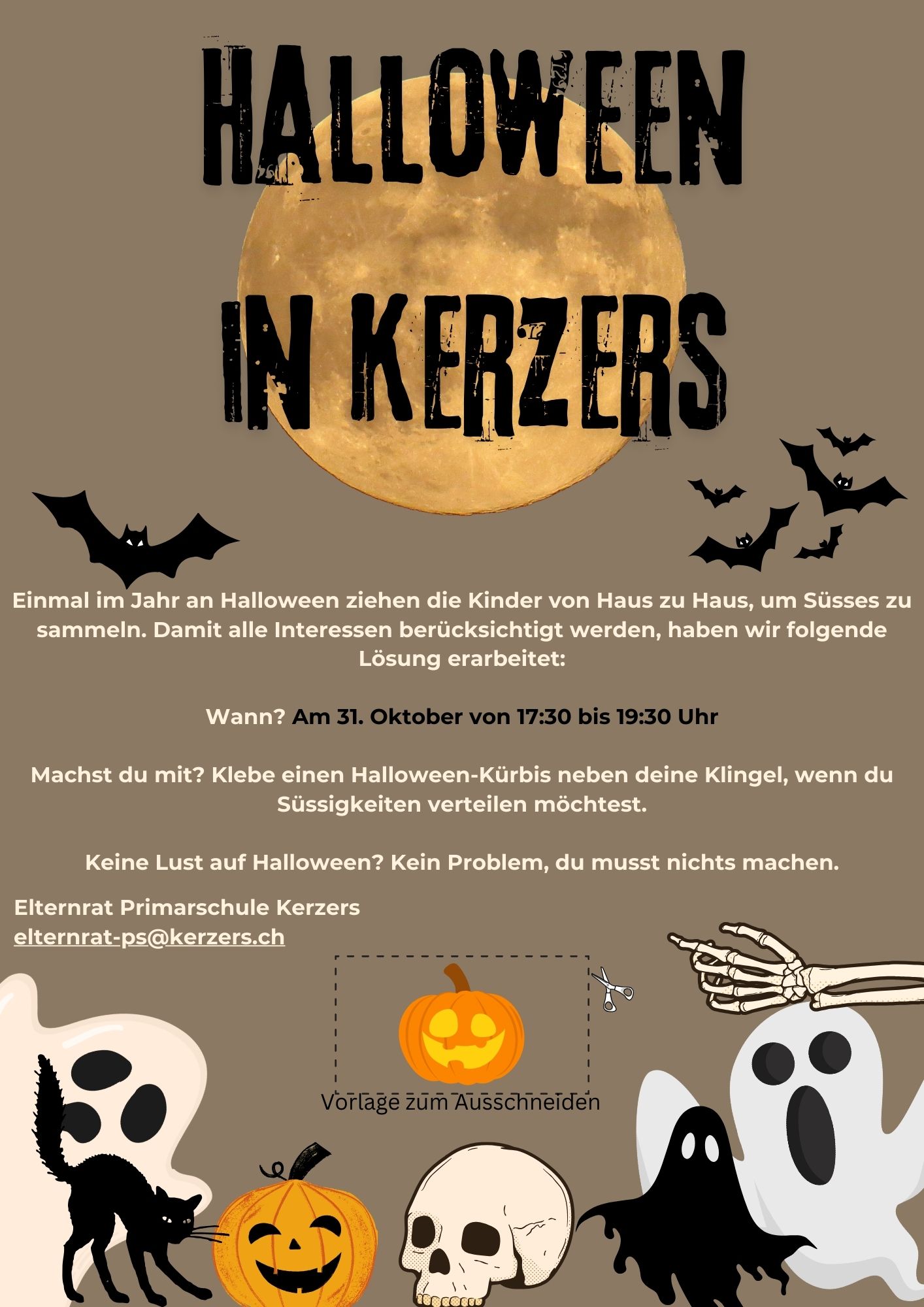 Flyer Halloween Elternrat