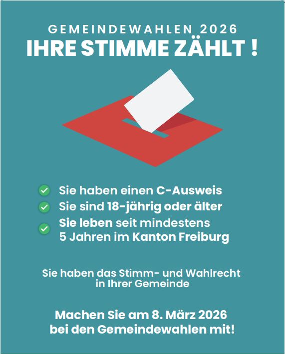 Gemeindewahlen 2026 Plakat