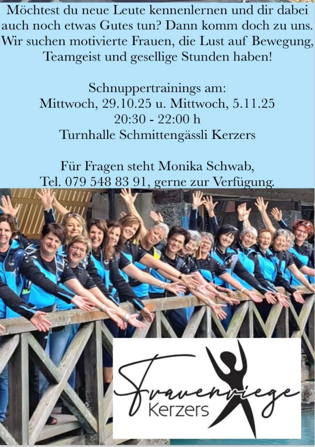 Frauenriege: Schnuppertraining